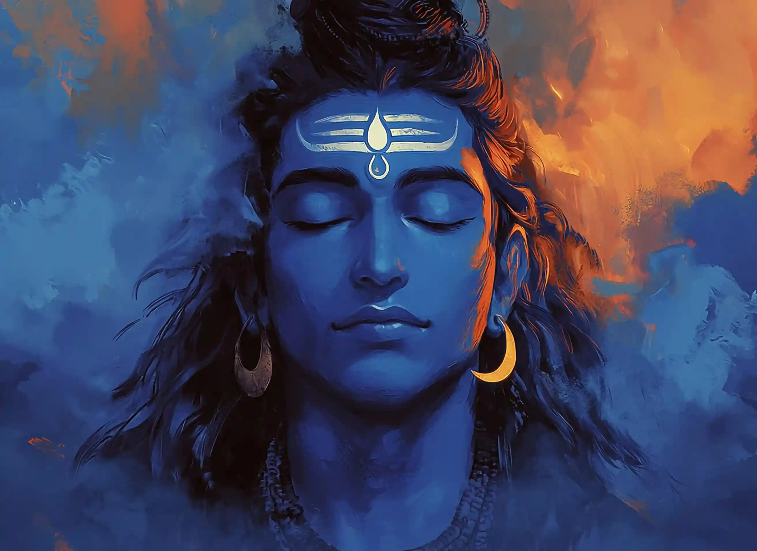 Lord Shiva in deep meditation representing Tantra energy and spiritual awakening