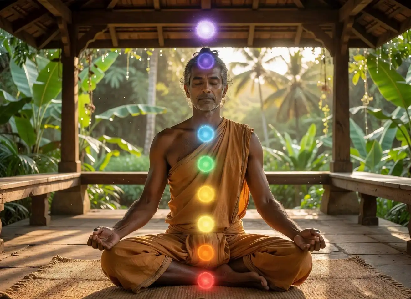 The 7 chakras explained energy centers diagram by Nabatara Foundation